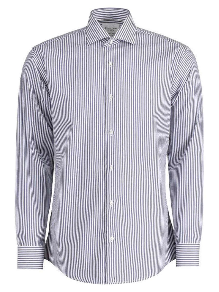 Seven Seas Skjorter s70-navy_S - Bygholm Menswear